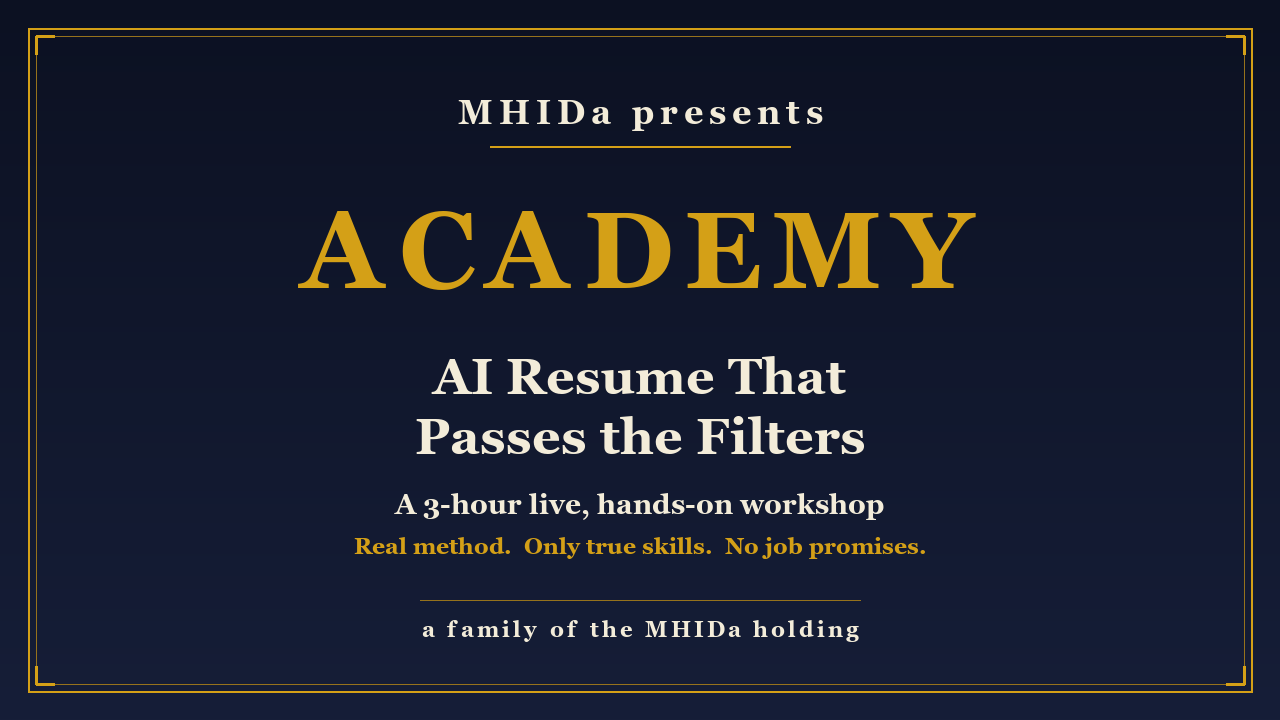 AI RESUME THAT PASSES THE FILTERS cover