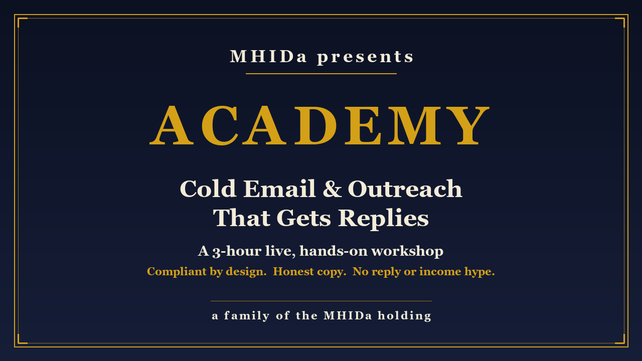 COLD EMAIL & OUTREACH THAT GETS REPLIES (COMPLIANTLY) cover