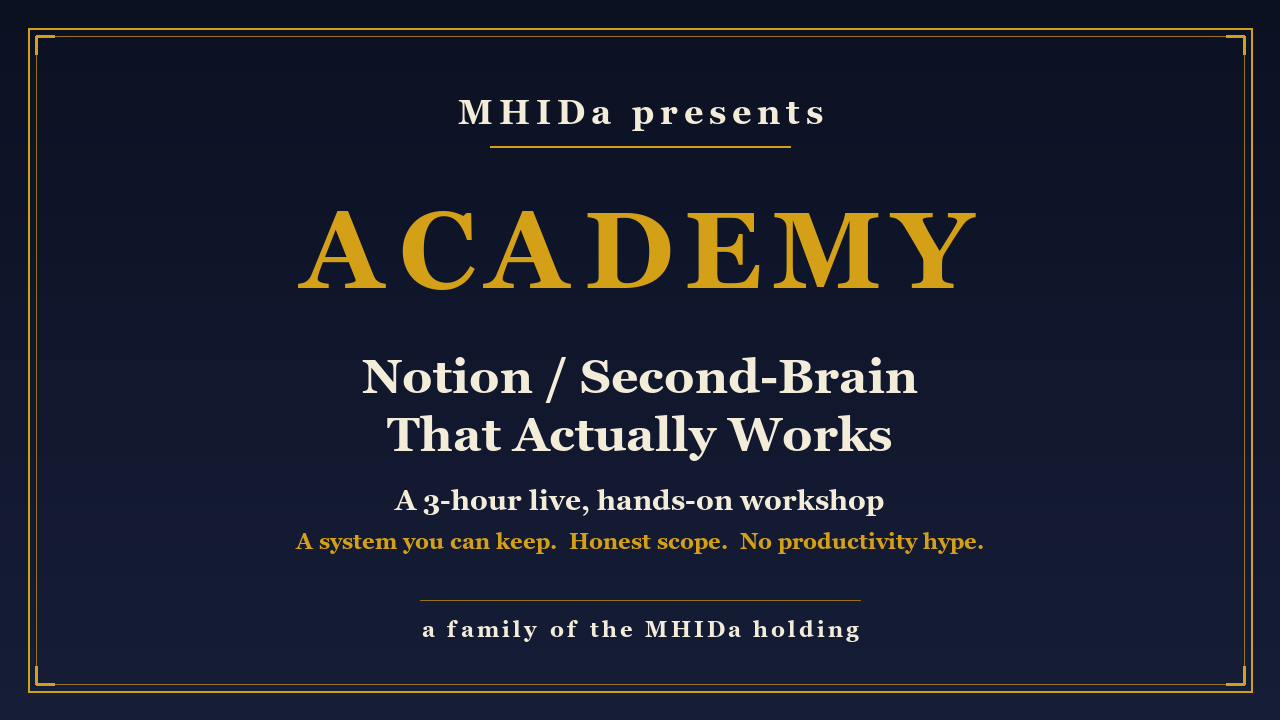 NOTION / SECOND-BRAIN THAT ACTUALLY WORKS cover