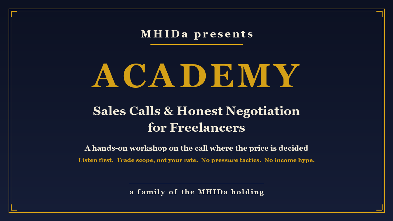 Sales Calls & Honest Negotiation for Freelancers cover