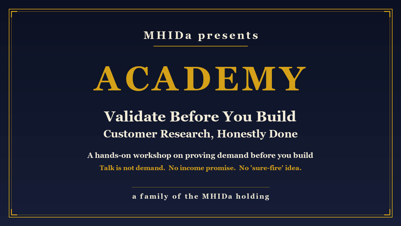 Validate Before You Build cover