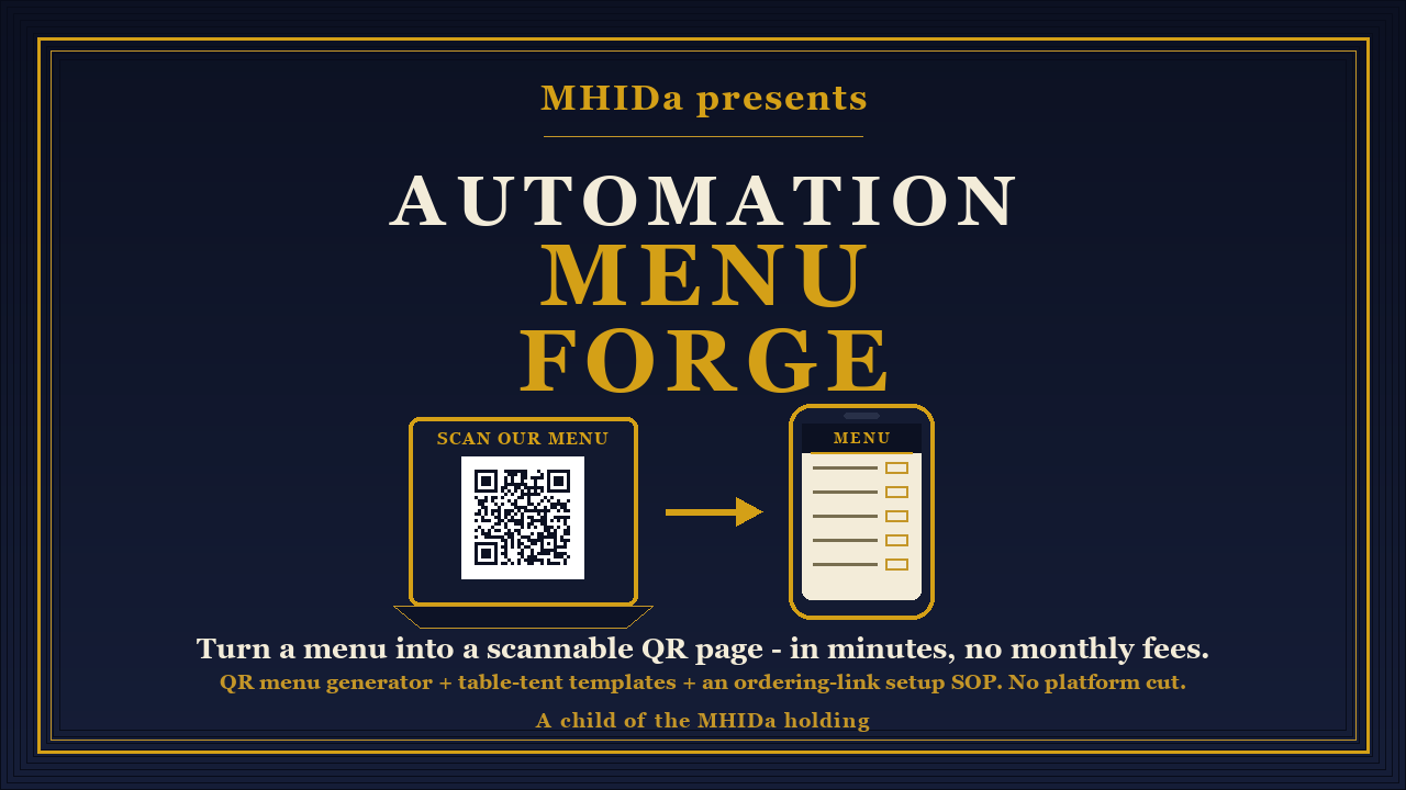 MENU FORGE cover