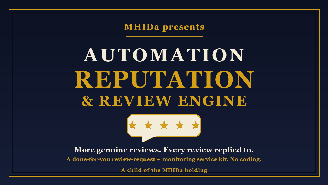 REPUTATION & REVIEW ENGINE cover