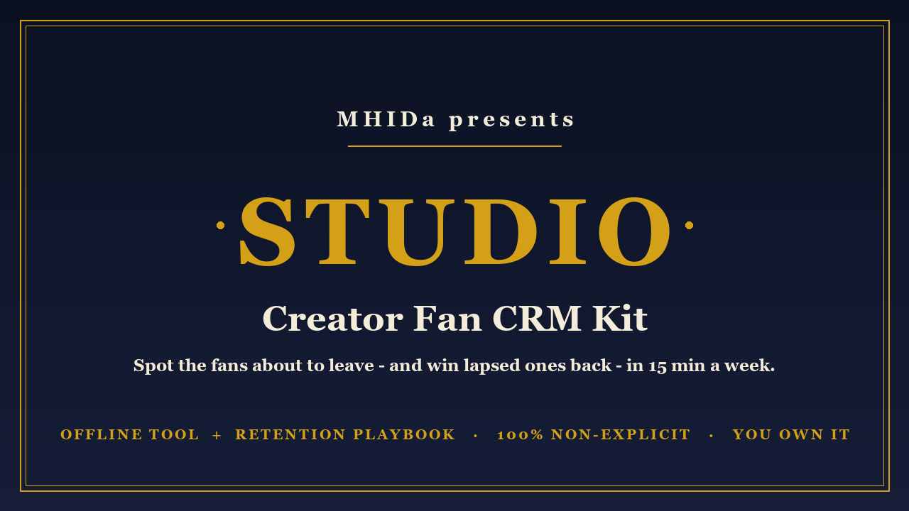 CREATOR FAN CRM KIT cover