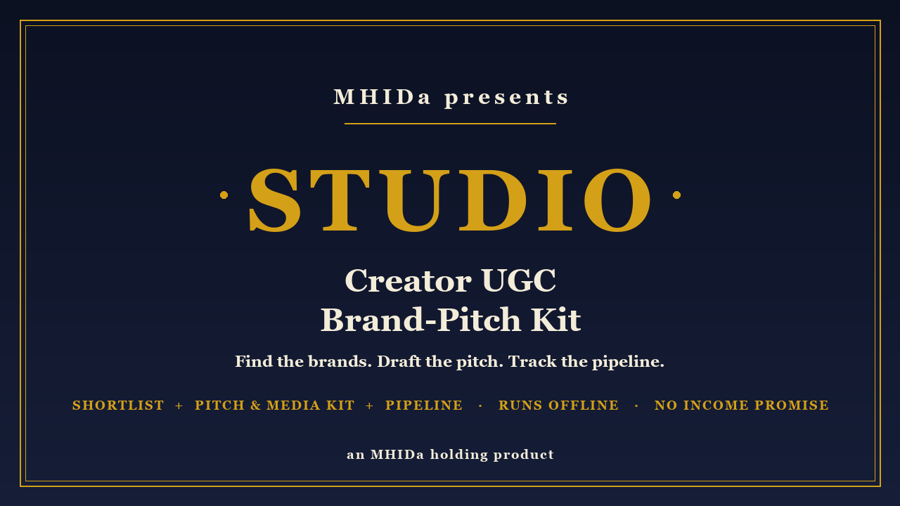 Creator UGC Brand-Pitch Kit cover